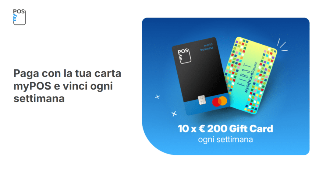 Concorso PAGA CON LA TUA CARTA MYPOS E VINCI
